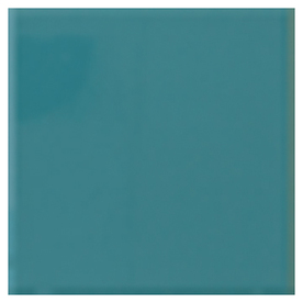 Interceramic 4.25-in x 4.25-in Bold Tones Gulf Blue