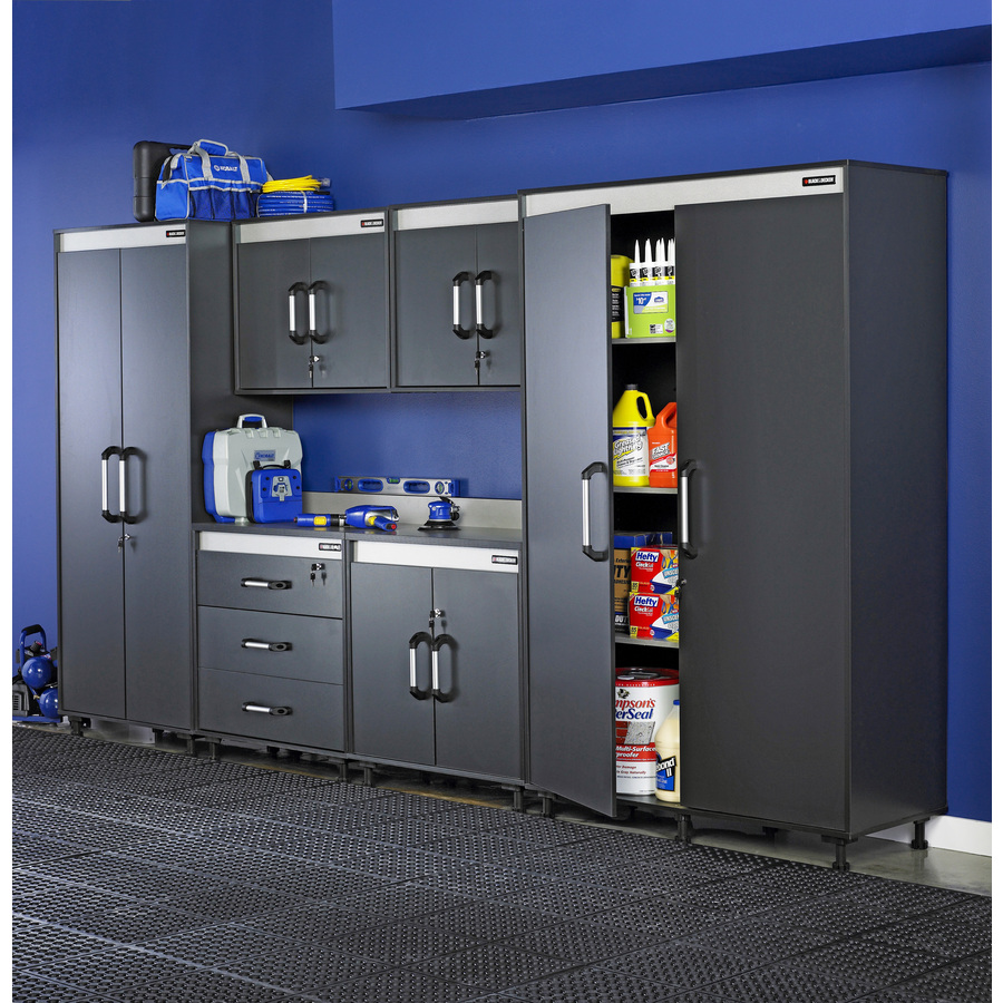 Keter Utility Cabinets Plastic Freestanding Garage Cabinet in Gray (27-in W x 38.58-in H x 14.75-in D)