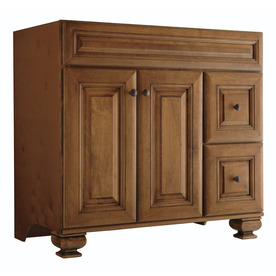 Diamond Ballantyne Mocha with Ebony Glaze Traditional Birch Bathroom Vanity (Common: 36-in x 21-in; Actual: 36-in x 21-in)