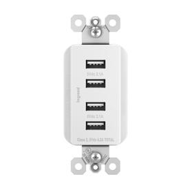 UPC 785007028737 product image for Pass & Seymour/Legrand 4.2-Amp White Power Electrical Outlet | upcitemdb.com