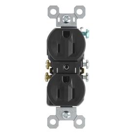 UPC 785007242416 product image for Pass & Seymour/Legrand 15-Amp Black Duplex Electrical Outlet | upcitemdb.com