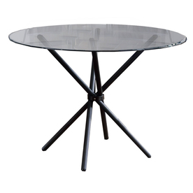 table dining glass cierra hillsdale round lowes riverview furniture