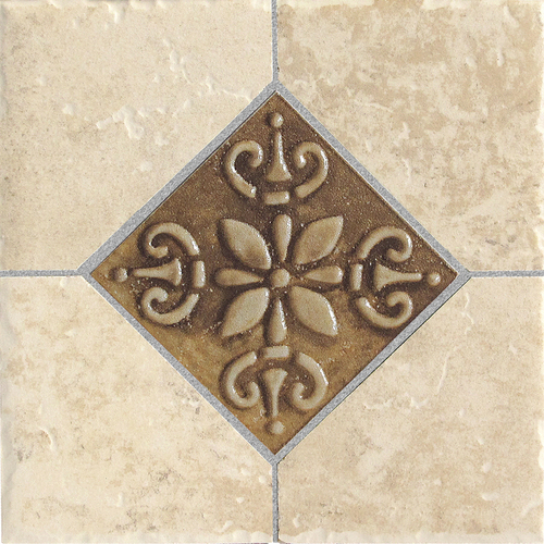 Shop Del Conca 6 x 6 Roman Stone Beige Ceramic Tile at Lowes