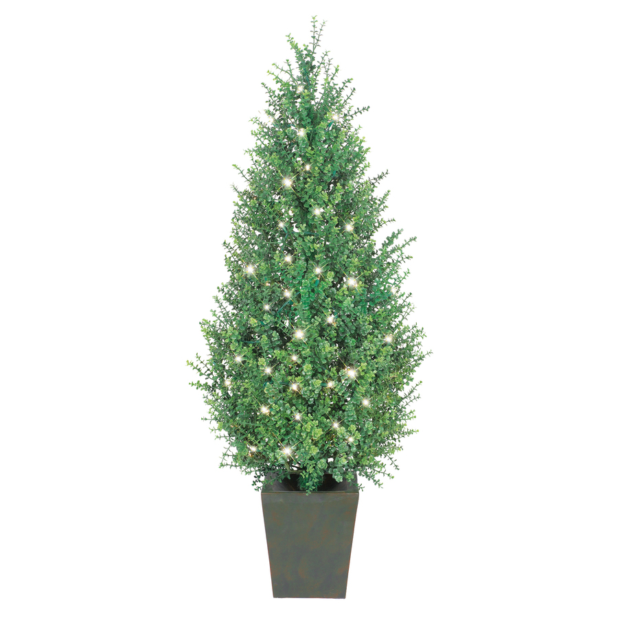 shop ge 4 5 ft indoor outdoor boxwood pre lit decorative shop ge 4 5 ft indoor outdoor boxwood pre lit decorative