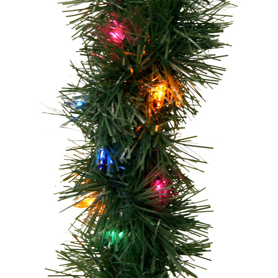 Shop GE 18-ft Pre-Lit Indoor/Outdoor Pine Artificial Christmas Garland