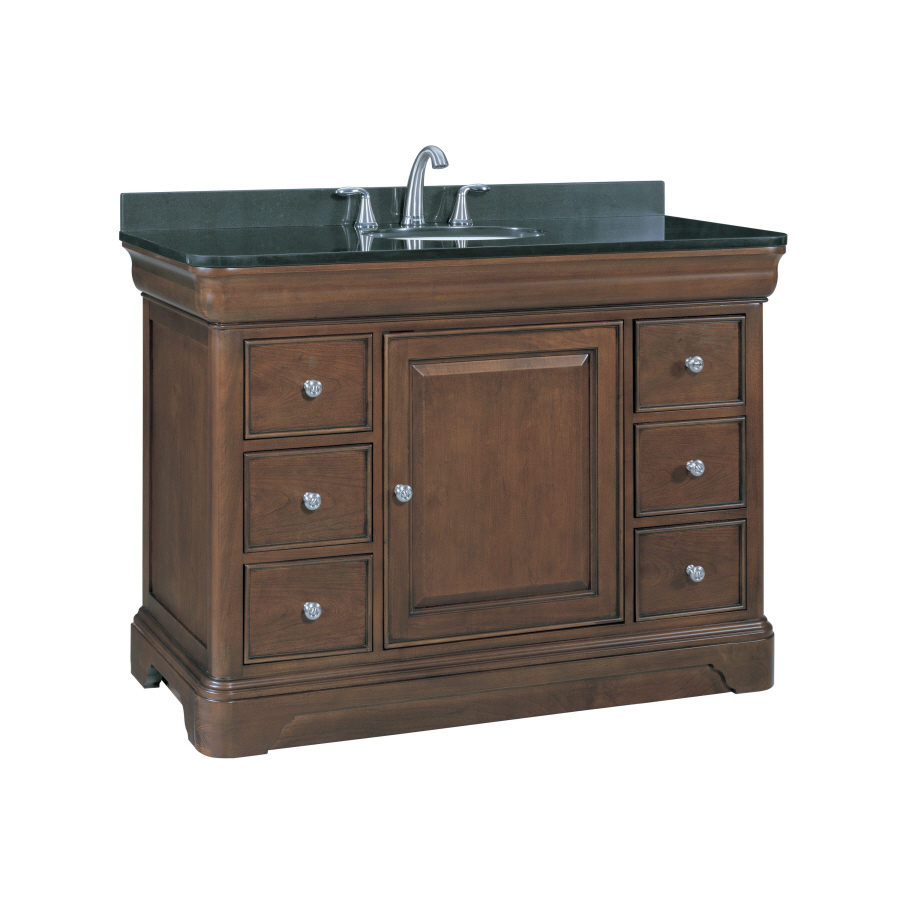  Bathroom Vanity with Granite Top Actual: 48.5in x 22in at Lowes