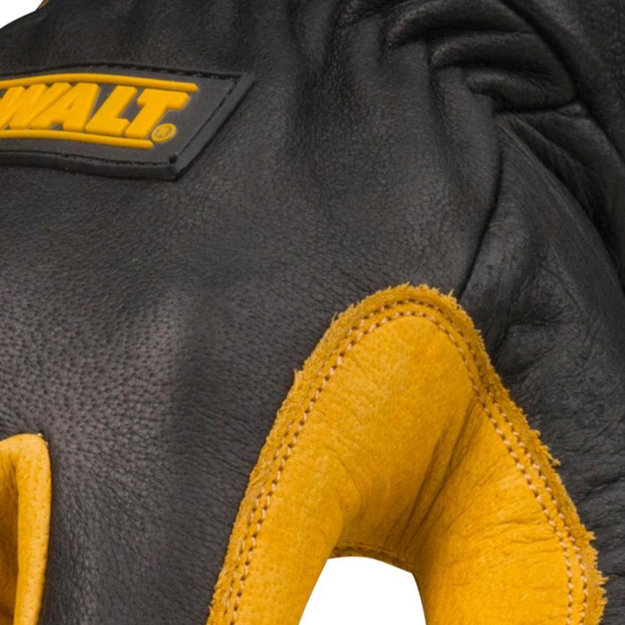 Fire//Heat Resistant Gauntlet-Style Cuff Elastic Wrist Small Dewalt Premium Leather Welding Gloves