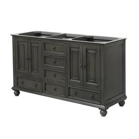 Avanity Thompson 60 In Charcoal Glaze Bathroom Vanity Cabinet In The Bathroom Vanities Without Tops Department At Lowes Com