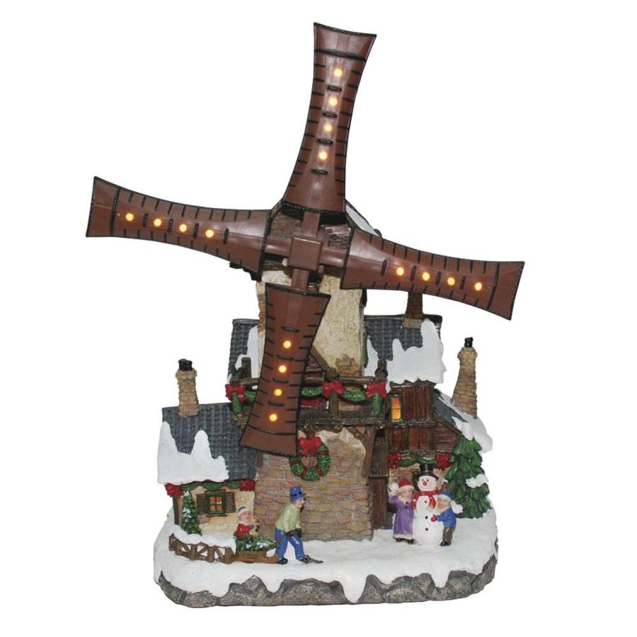 Carole Towne LED Lighted Animated Windmill Christmas Village