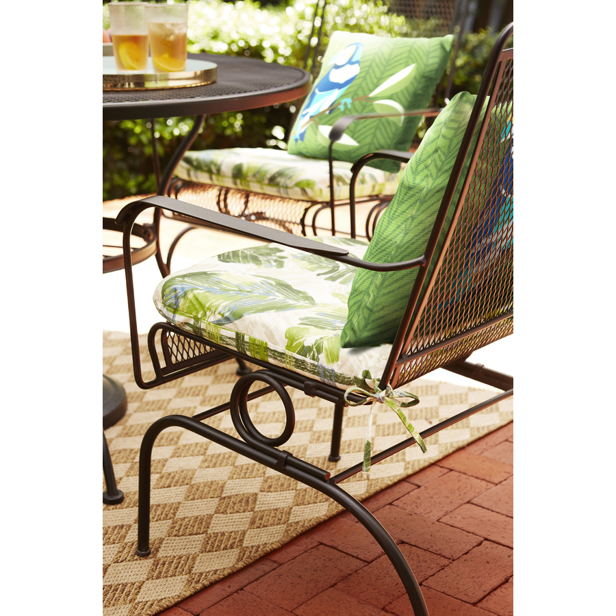 Garden Treasures Black Stackable Metal Spring Motion Dining Chair S With Mesh Seat In The Patio Chairs Department At Lowes Com