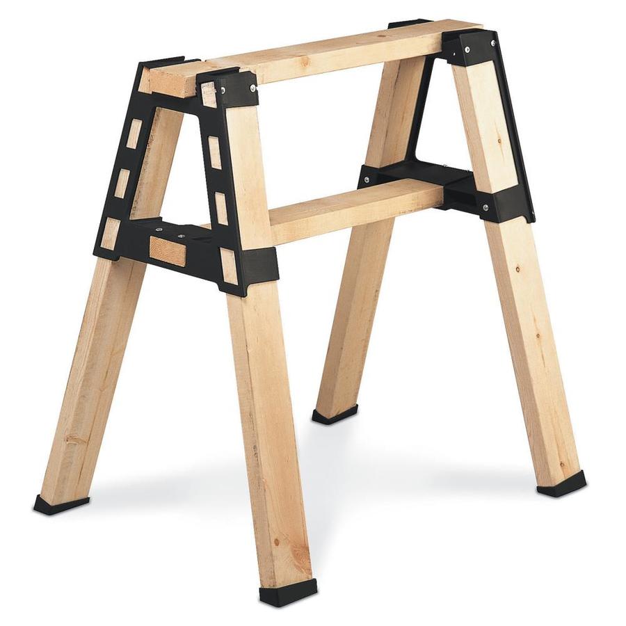 Shop 2x4basics Black Polyresin Saw Horse Brackets at Lowes.com