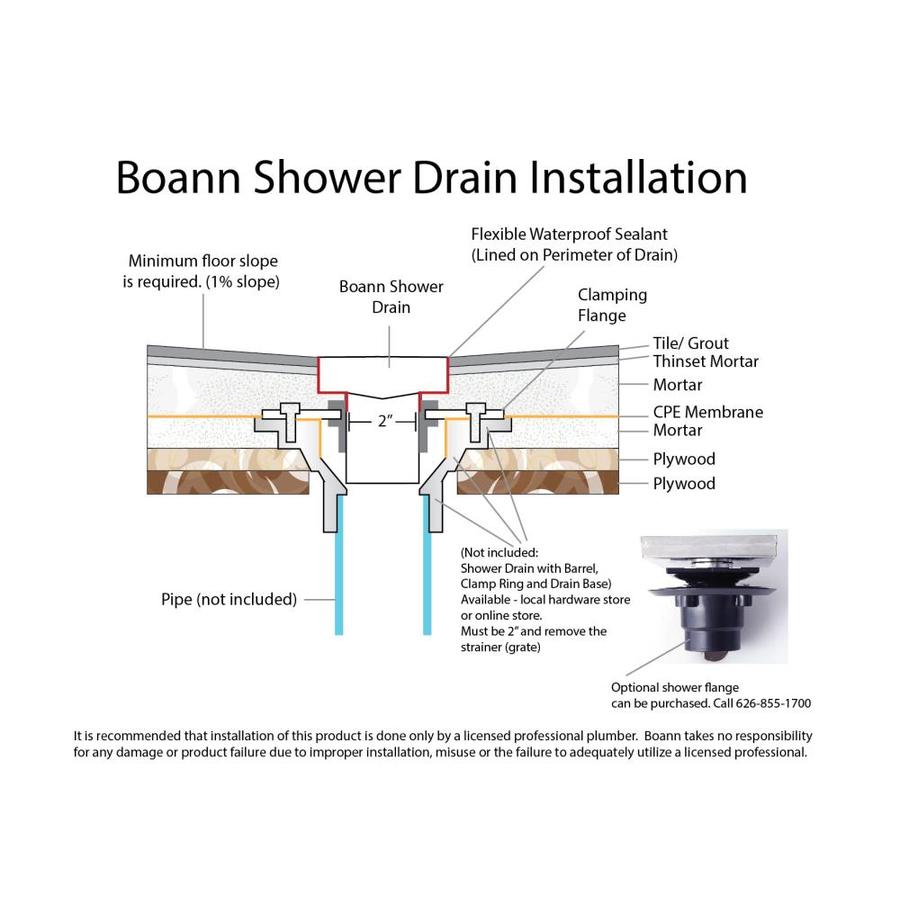 shower drain diagram
