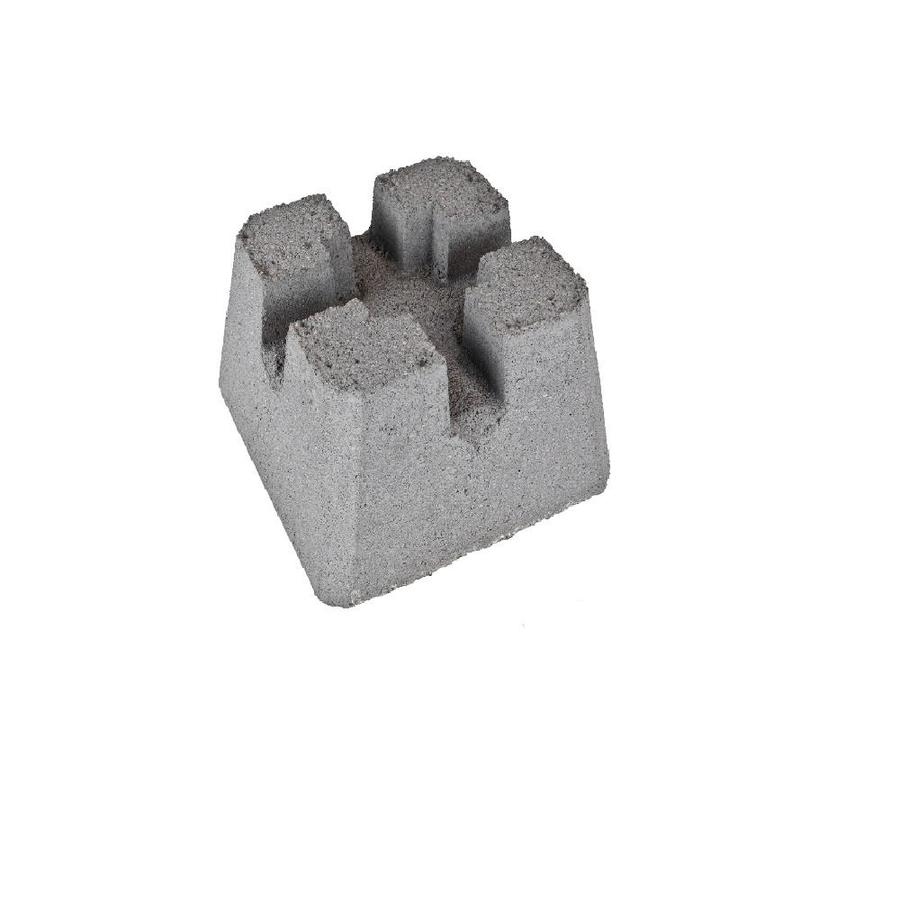 Shop Gray Deck Concrete Block (Common: 12-in x 8-in x 12-in; Actual: 12