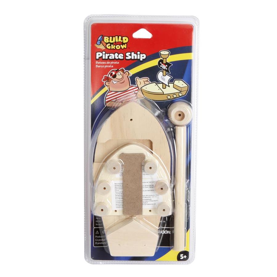  Grow Kid's Beginner Woodworking Project Pirate Ship Kit at Lowes.com