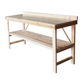 Shop 'N Scribe 6-ft Solid Wood Workbench with Storage at Lowes.com