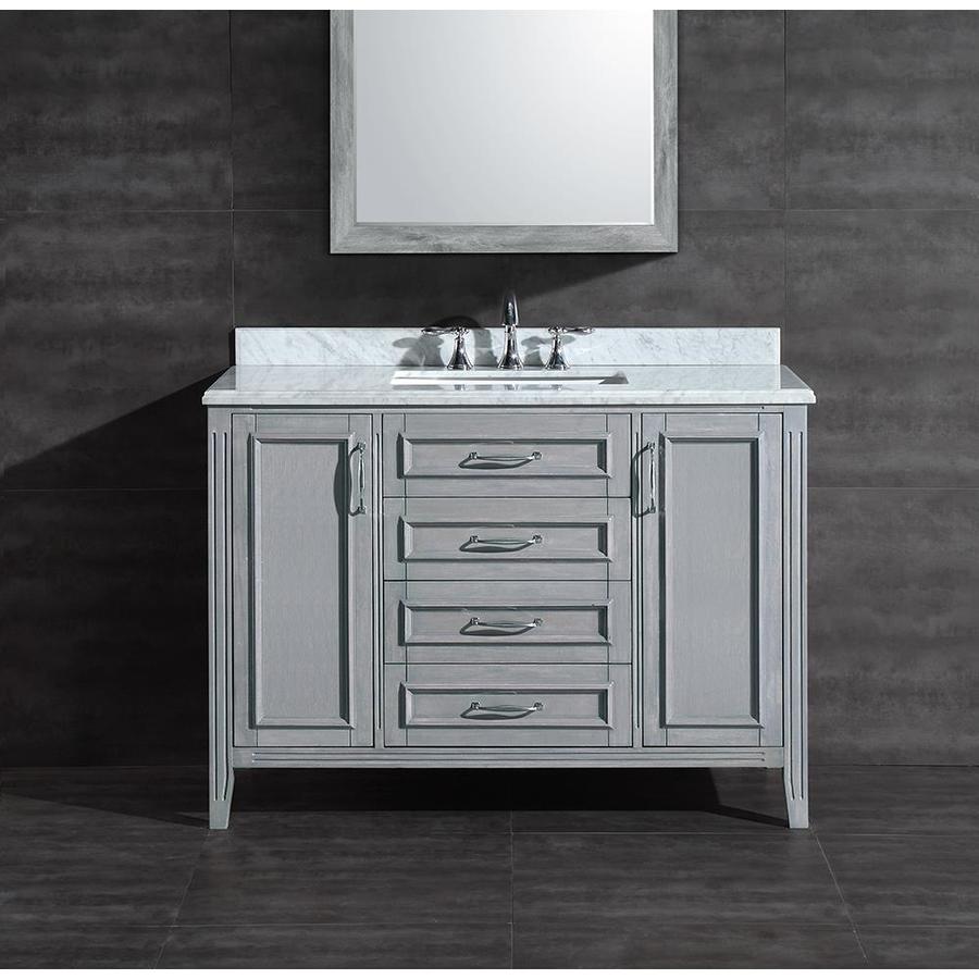 Shop Ove Decors Grey Undermount Single Sink Birch Bathroom Vanity with 