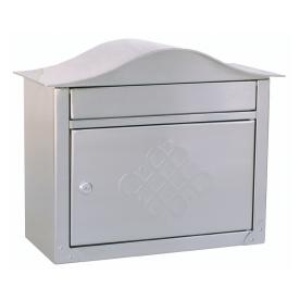 UPC 832794000078 product image for Architectural Mailboxes 16-1/2-in x 13-1/2-in Metal Satin Nickel Lockable Wall M | upcitemdb.com