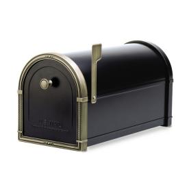 UPC 832794001273 product image for Architectural Mailboxes 10-in x 11-1/4-in Metal Black Post Mount Mailbox | upcitemdb.com