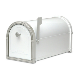 UPC 832794001464 product image for Architectural Mailboxes 10-in x 11-1/4-in Metal White Post Mount Mailbox | upcitemdb.com