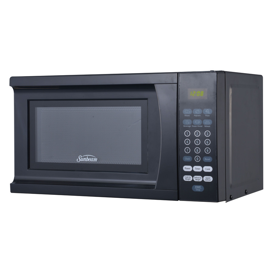 sunbeam 0.7 black microwave