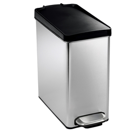 UPC 838810004402 product image for simplehuman 10-Liter Brushed Stainless Steel Indoor Garbage Can | upcitemdb.com