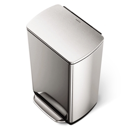 UPC 838810011639 product image for simplehuman 38 Liter(S) Fingerprint Proof Brushed Stainless Steel Rectangular Wi | upcitemdb.com