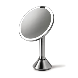 UPC 838810015774 product image for simplehuman Stainless Steel Magnifying Countertop Vanity Mirror with Light | upcitemdb.com