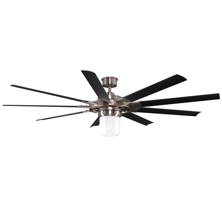 Harbor Breeze Slinger 72-in Brushed Nickel Downrod Mount Ceiling Fan ...