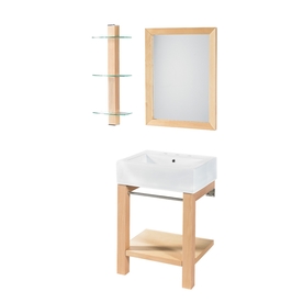 Bathroom Vanity on Maple Bath Vanity Combo With Ceramic Sink Vanities Bathroom Furniture