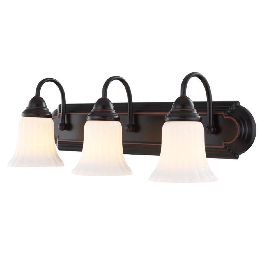  Portfolio 3Light OilRubbed Bronze Bathroom Vanity Light at Lowes.com