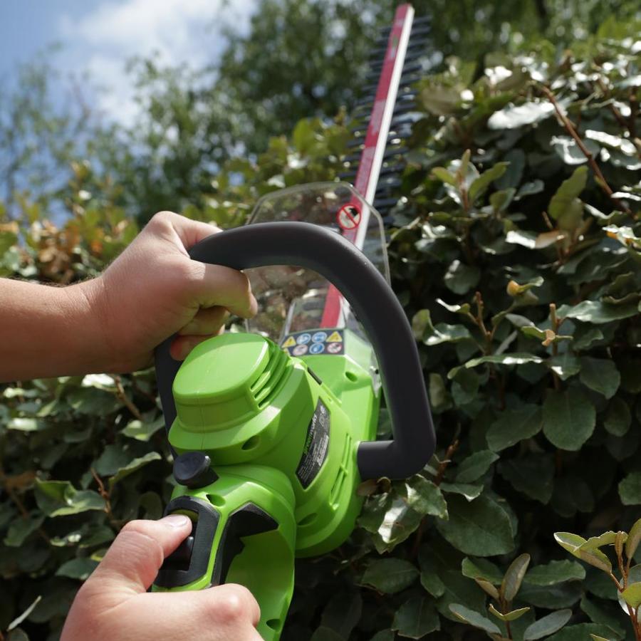 greenworks corded hedge trimmer