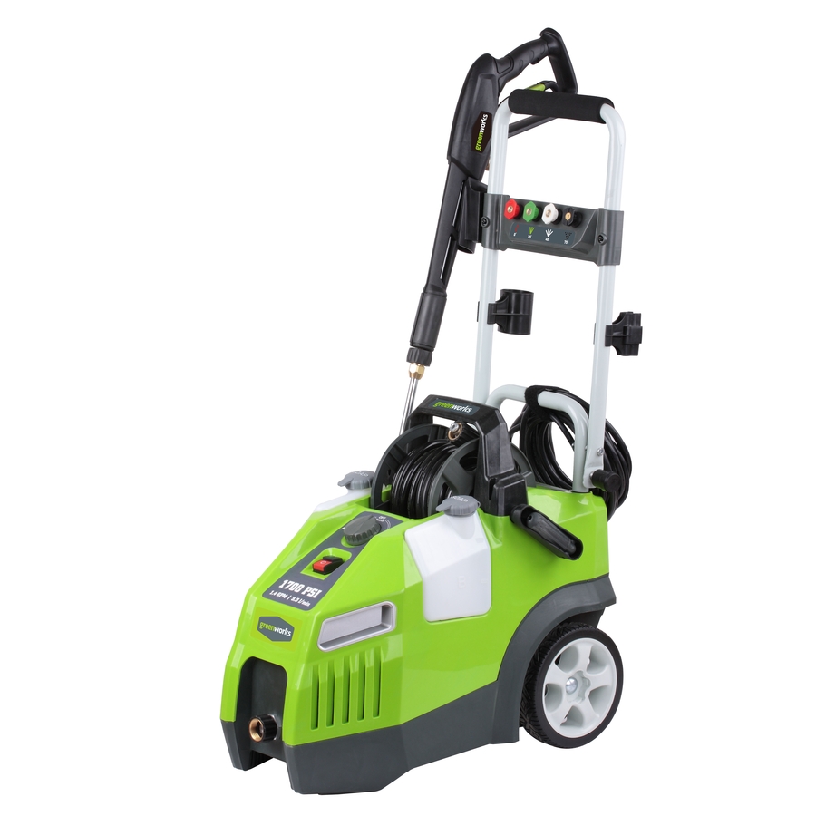 Shop Greenworks 1700PSI 1.4GPM Cold Water Electric Pressure Washer at