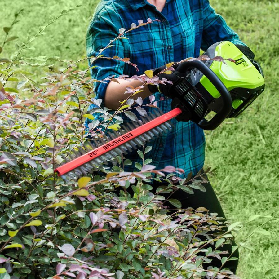 lowes greenworks hedge trimmer