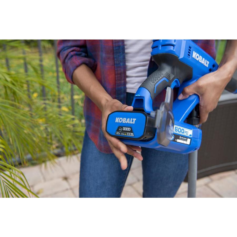 kobalt battery pressure washer