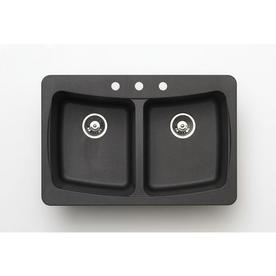 UPC 842678001770 product image for Jacuzzi Double-Basin Drop-in or Undermount Granite Kitchen Sink | upcitemdb.com