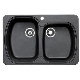 UPC 842678001800 product image for Jacuzzi Double-Basin Drop-in or Undermount Granite Kitchen Sink | upcitemdb.com