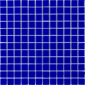 UPC 843336000289 product image for Elida Ceramica Royal Blue Glass Mosaic Square Indoor/Outdoor Wall Tile (Common:  | upcitemdb.com