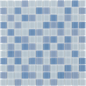 UPC 843336000302 product image for Elida Ceramica Baby Blue Multicolor Glass Mosaic Square Indoor/Outdoor Wall Tile | upcitemdb.com