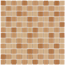 UPC 843336000326 product image for Elida Ceramica Bronze Multicolor Glass Mosaic Square Indoor/Outdoor Wall Tile (C | upcitemdb.com