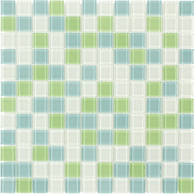 UPC 843336000364 product image for Elida Ceramica Lime Multicolor Glass Mosaic Square Indoor/Outdoor Wall Tile (Com | upcitemdb.com