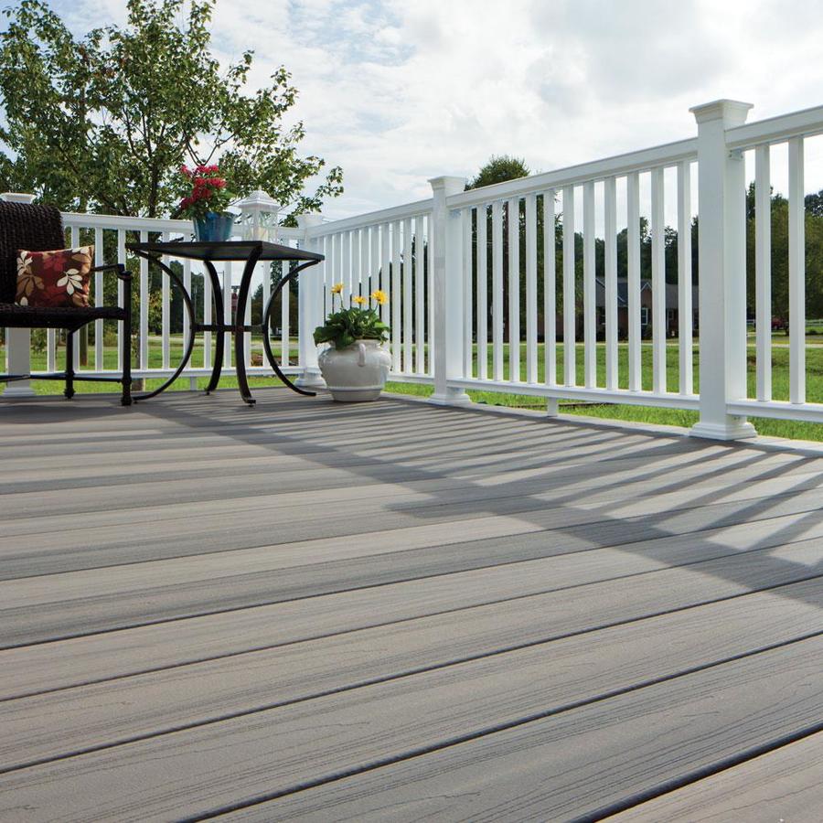 Fiberon Protect Advantage 12 Ft Gray Birch Composite Deck Board In The Composite Deck Boards Department At Lowes Com