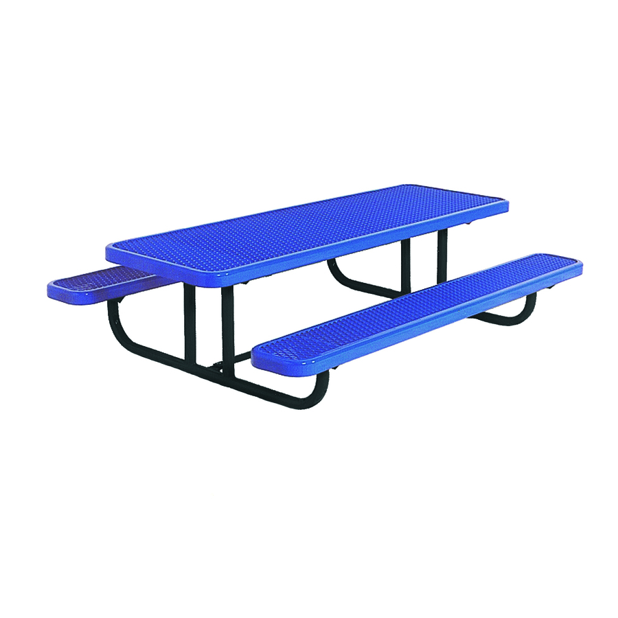 Shop Ultra Play 6-ft Blue Steel Rectangle Picnic Table at Lowes.com