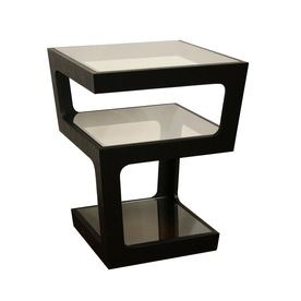 UPC 847321000308 product image for Baxton Studio Baxton Black Asian Hardwood Square End Table | upcitemdb.com