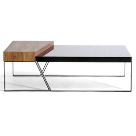 Baxton Studio Divyde 2-Piece Wooden Modern Coffee Table