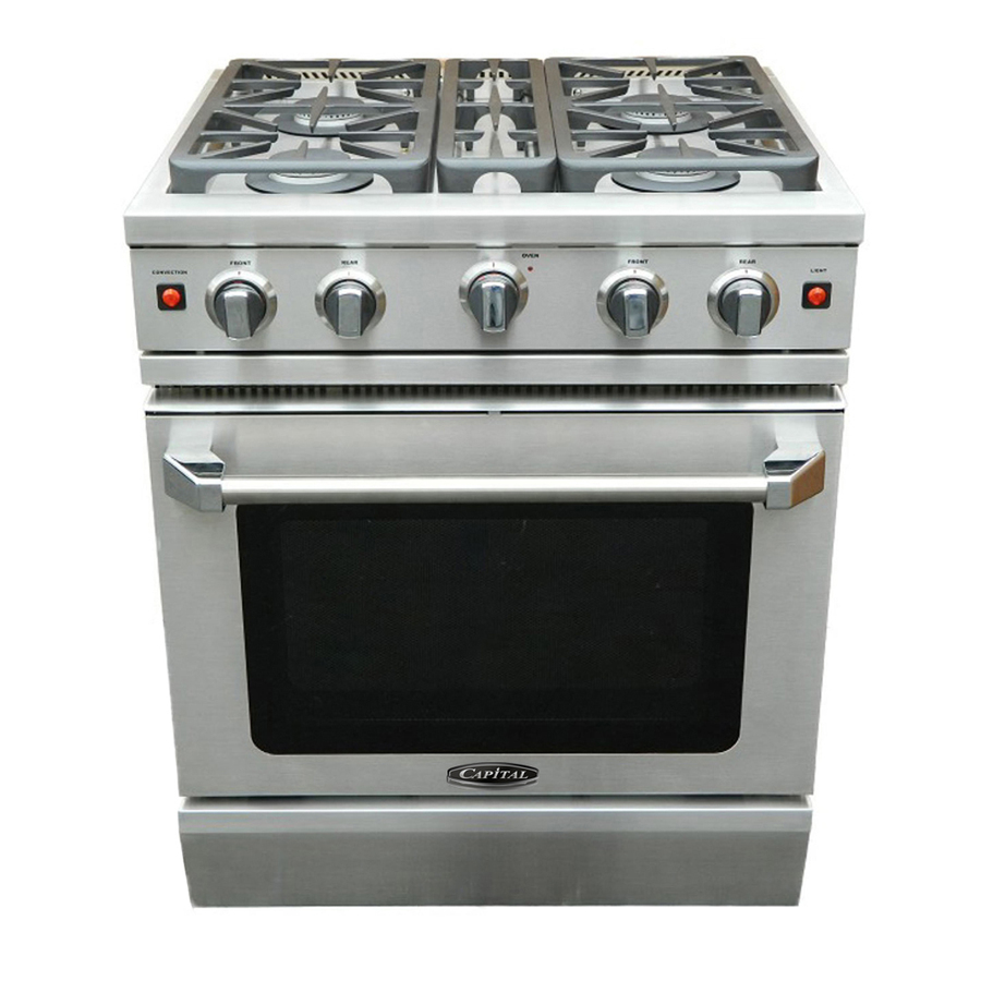 Shop Capital 30-in Freestanding 4.9-cu ft Convection Gas Range Lowes Gas Ranges Stainless Steel