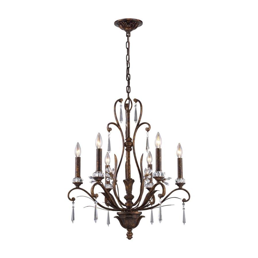  Westmore Lighting 6Light Burnt Bronze Crystal Chandelier at Lowes.com