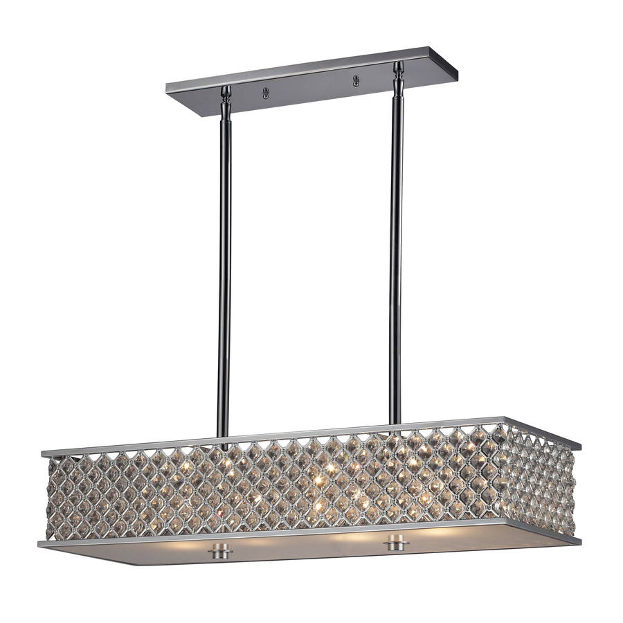  Chrome Crystal Kitchen Island Light with Crystal Shade at Lowes.com