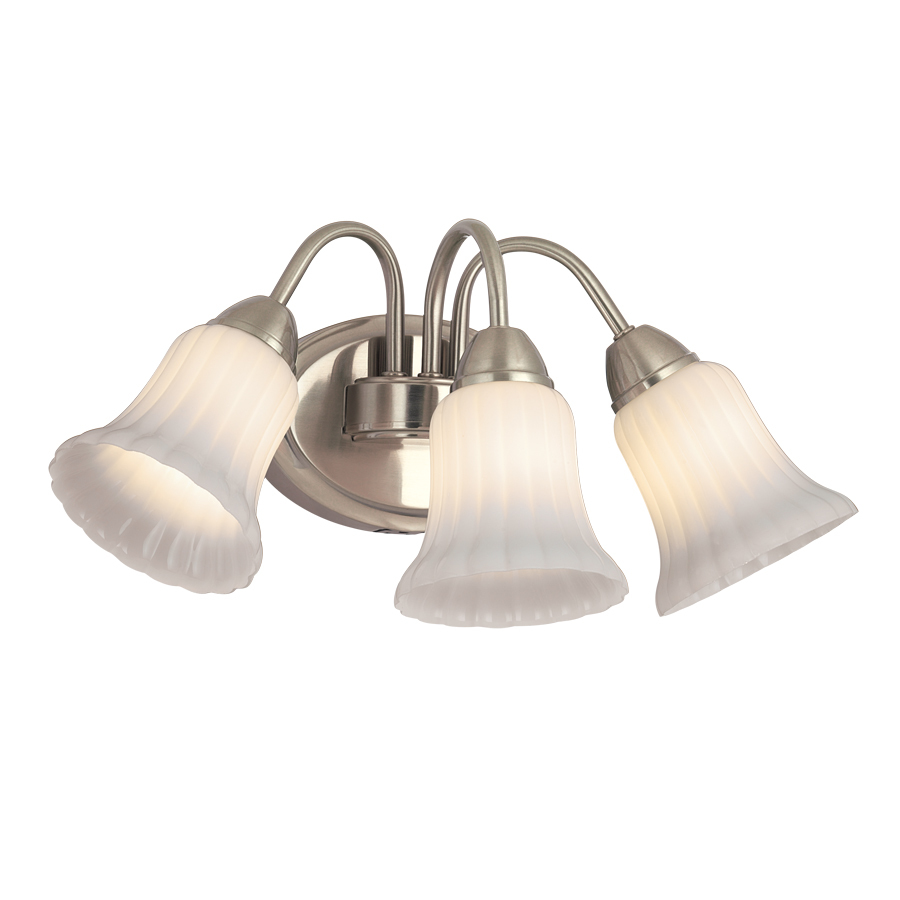  Light Shaker Park Brushed Nickel Bathroom Vanity Light at Lowes.com