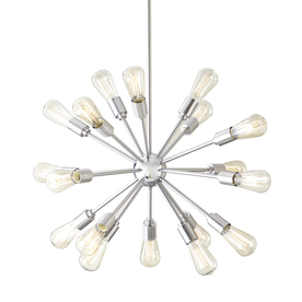 Style Selections 18-Light Brushed Nickel Chandelier