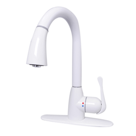 Cleanflo Andromeda White Handle Pull Down Kitchen Faucet Cleanflo Andromeda White Handle Pull Down Kitchen Faucet